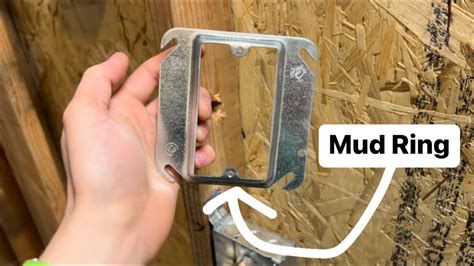 what is the purpose of an electrical box mud ring|1 2 inch mud ring.